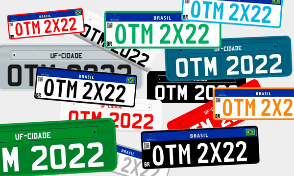 Todos os Modelos e Cores de Placa Automotiva Usados no Brasil